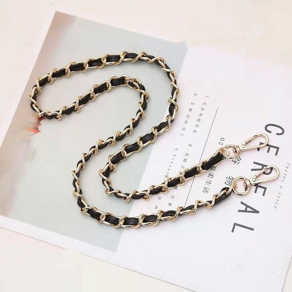 

bag parts accessories 80cm90cm100cm110cm120cm130cm140cm backpack strap metal chain shoulder messenger 230320, Black