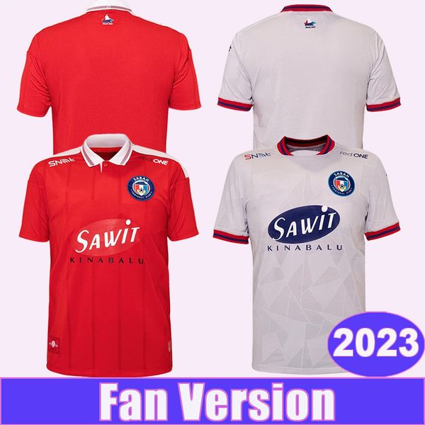 

2023 malaysia sabah park mens soccer jerseys new baddrol kagayama rizal dominic saddil home red away football shirts short sleeve uniforms, Black;yellow