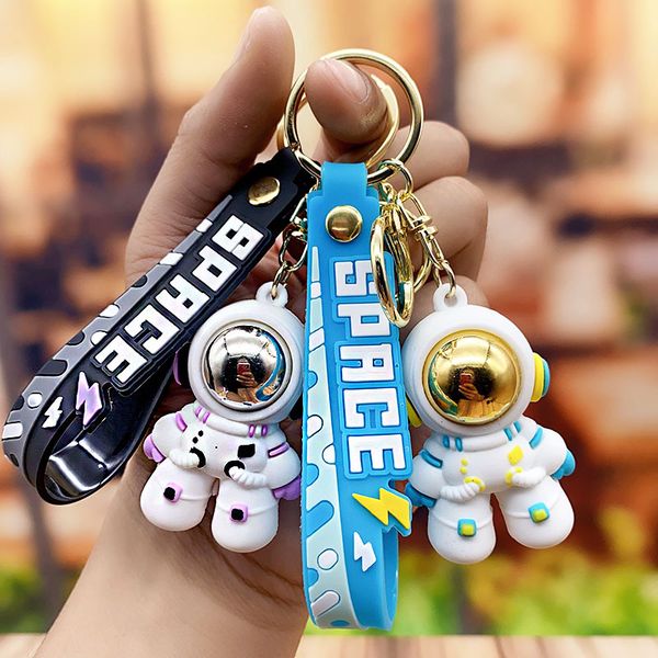 

fashion style ins trend keychain astronaut keychain pendant car keychain bag decoration jewelry accessories creative holiday gifts, Silver