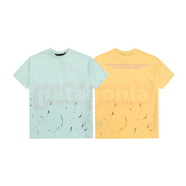 

new fashion mens summer t shirt designer womens splash printing tees lovers hip hop clothing size s-xl, White;black