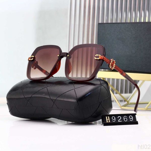 

luxurious designer channel sunglass chanei sunglasses mens womens sunglasses 2023 new square fashionable sunglasses tan 22ss, White;black