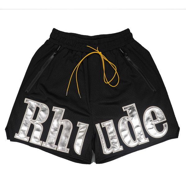 Shorts Rhude Men Women Designer Summer Fashion Quick Drying High1 Quality Streetwear Fashion Casual Hip Hop Beach Sportswear Mens Short Pants dm