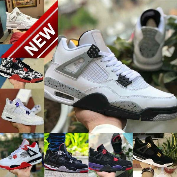 

2022 bred black cat 4 4s basketball shoes men mens white union taupe haze cement encore wings fire red singles designer sneak202x