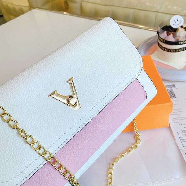 

luxury designer bags handbags shoulder crossbody bag tote 2023 new women's fashion textured leather gold sash multifunctional envelope