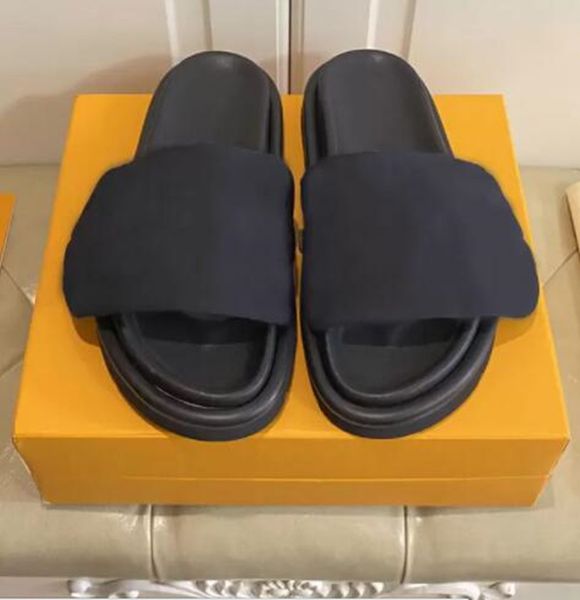 

high edition beach sandal shoes elevated slipper summer genuine leather embossed flat slippers outwardly wearing fashion slippers couple sty, Black