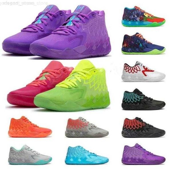 

lamelo ball 1 mb.01 men basketball shoes rick and morty rock ridge red queen city not from here lo ufo buzz city black blast mens trainers