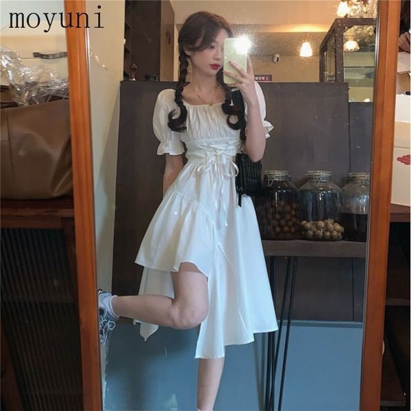 

casual dresses black dress women's summer irregular puff sleeve dress white dress women gothic harajuku dress womens formal dresses 230, Black;gray