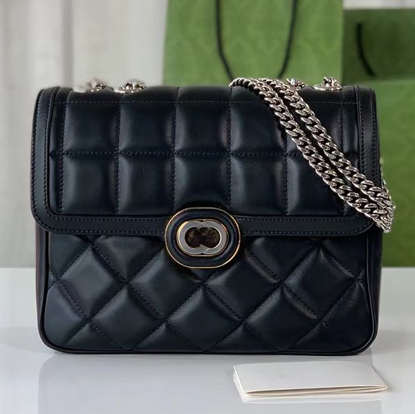 

deco mini shoulder bag interlocking g hardware black quilted leather retro handbags crossbody designer womens flap fashion luxury tote lady