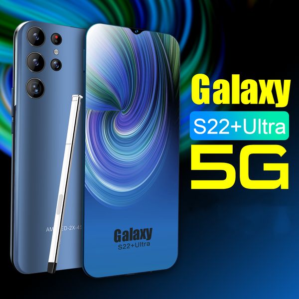 

7.3 hd sansung s222 ultra smart phone 4g 128gb 5g ltd face recognition type-c smartphone wholesale mobile phone