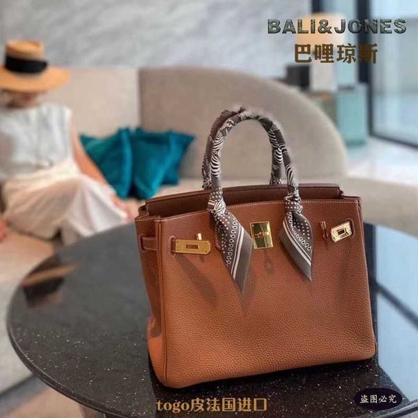 

bag black birkins tote handbag women designer purse women's bag gold with lychee pattern togo leather buckle feeling portable uee8