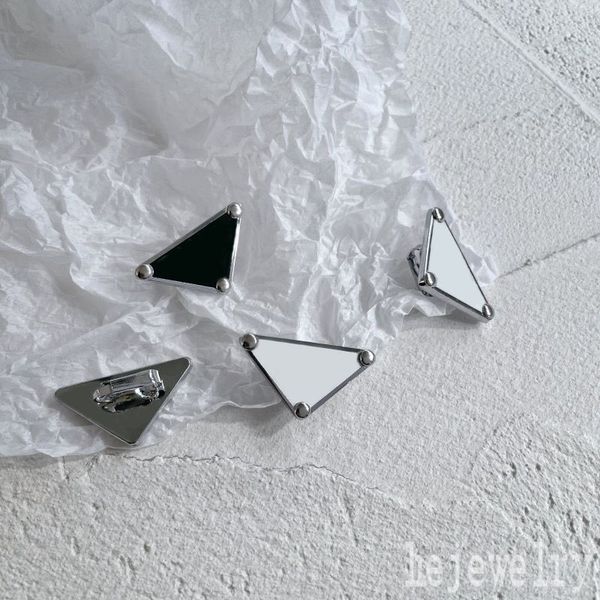 

men metal triangle dangle earring stainless steel stud fashion jewelry vintage hoop earings girls ohrringe simple letter clip on designer ea, Golden;silver