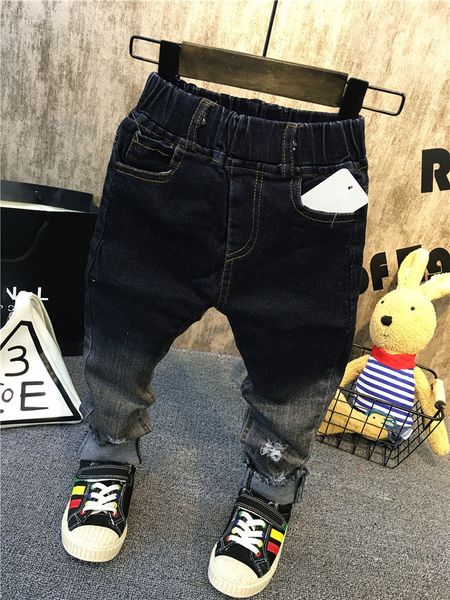 

jeans fashion boys broken hole jeans pants trousers boys child jeans kids fashion baby jeans spring autumn children's clothes aq807 230, Blue