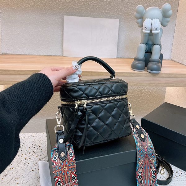 

vintage box makeup bag genuine leathe designer handbags crossbody luxury handbag purse totes woman sacoche cosmetic bags toiletry pouch cosm