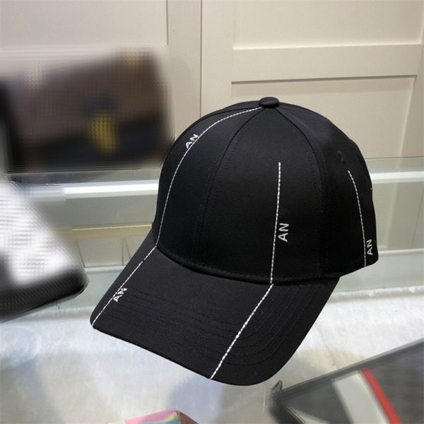 

2023 Simple Womens Peaked Cap Casquette Baseball Caps Men Letter Summer Designer Sun Hat Fashion Bucket Hats, Black