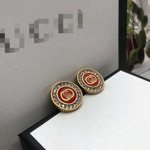 

classic style women heart studs cute size luxury letter stainless steel earrings wedding party gifts wholesale ge-0193, Golden;silver