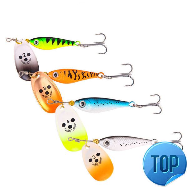 

1 pcs 11g 15g 20g spinner spoon lures rotating metal fishing baits sequins jig hard baits tackle fishing accessories