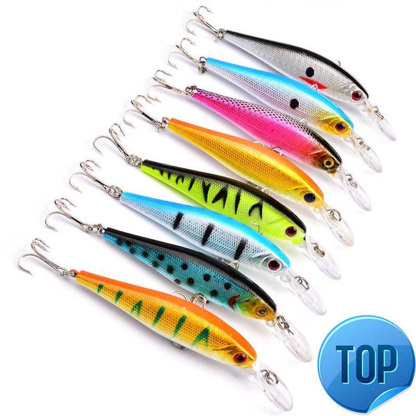 

1pcs minnow fishing lure 10cm9.4g ater hard bait wobbler jig bait crank bait carp striped bass pesca fishing tackle swimbait