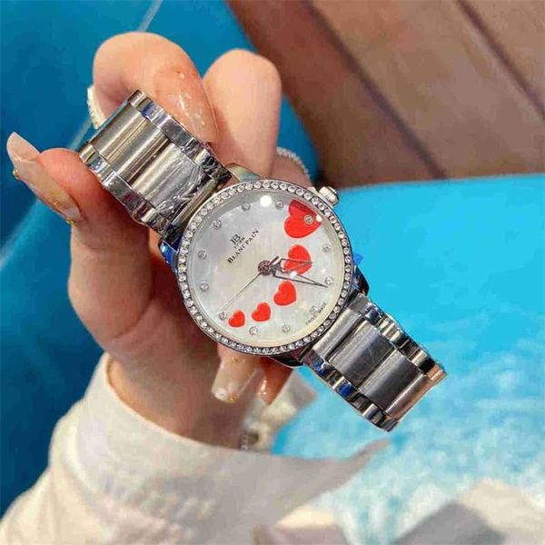 

titanium watch baopo blancpain women's watch with light beauty ceramic luxury and noble temperament women's watch wristwatch 9dvp, Slivery;golden