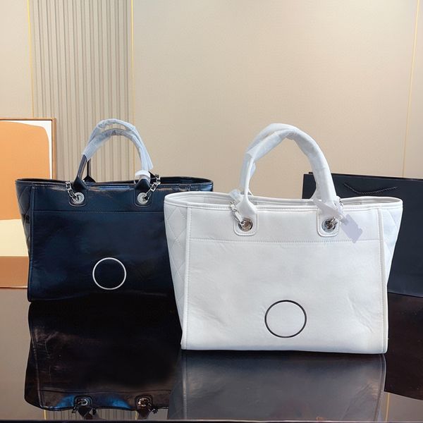 

designer totes beach bag letter women fashion quilted handbag large capacity shopping purse
