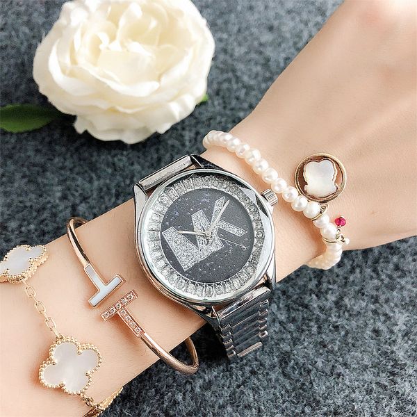 

women watches diamond dial waterproof gold/silver/rose gold stainless steel quartz battery lady watch ottie, Slivery;golden