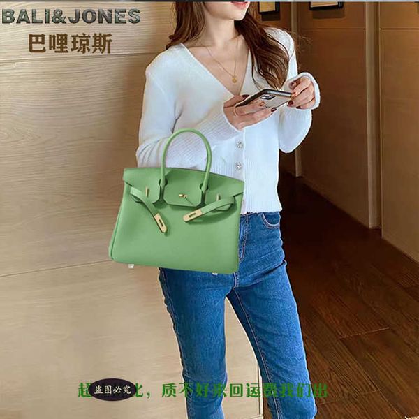 

women designer tote bag black handbag birkins purse women's bag gold with lychee pattern togo leather buckle feeling portable 8j2l