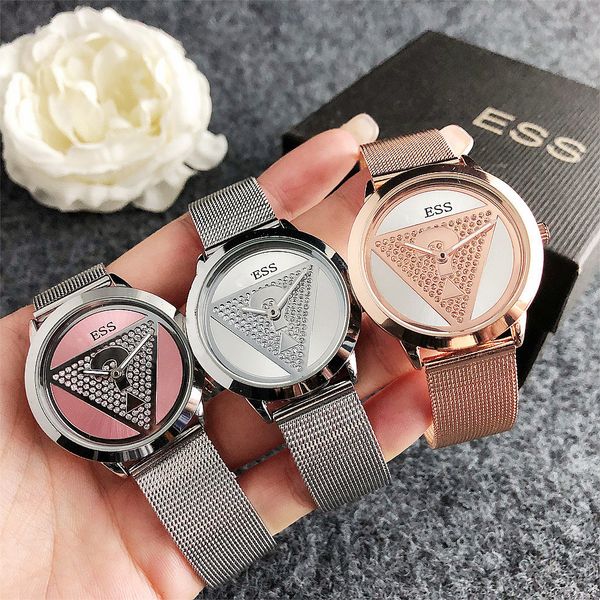 

women watch hip hop iced out designer watches quartz movement lovers clock wristwatch, Slivery;golden