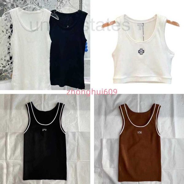 

women's tanks & camis popularwomen's letter budge cotton-blend tank shorts designer yoga suit o-neck sleeveless sports bra vest la, White