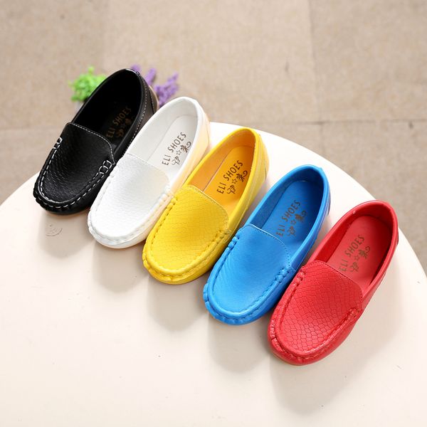 

sneakers girl boy leather soft shoes children kids baby casual solid color 230322, Black;red