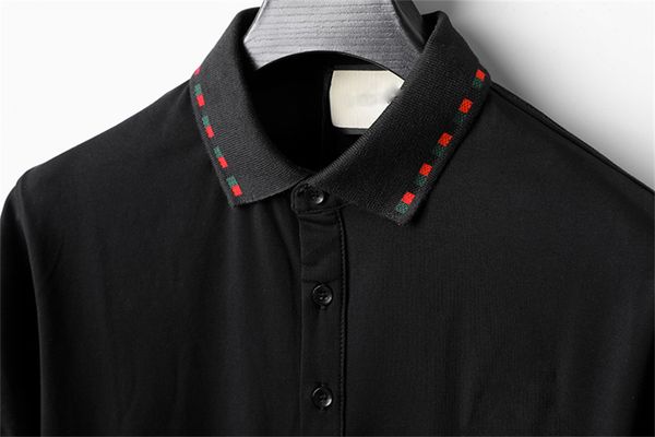 

men's t-shirt trend designer men's polo shirt long sleeve t-shirt solid color t-shirt sweatshirt sportswear t-shirt wholesale 3xl, White;black