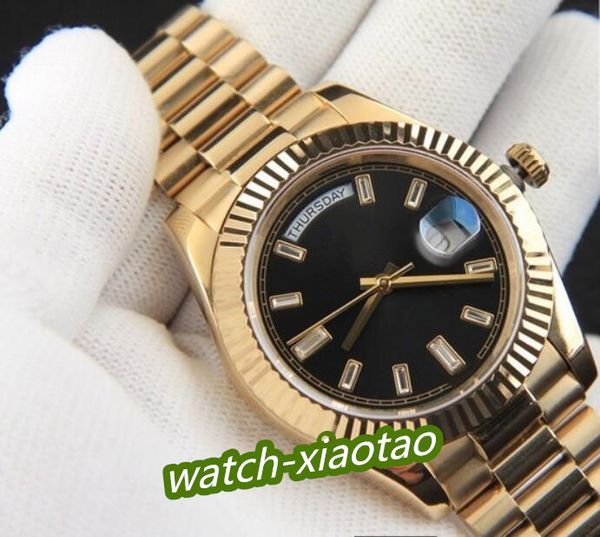 

5 styles master luxury mens watches 40mm diamond dial 228238 228239 228235 all gold steel bracelet fluted bezel mechanical automatic movemen, Slivery;brown