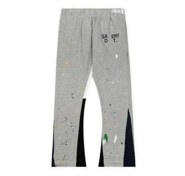 

galleries sweatpants dept pants speckled letter print men's pants couple loose pants versatile casual pants straig, Black