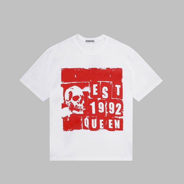 

dsq phantom turtle men's t-shirts queen men's black white watercolour skull t-shirt 68670, White;black