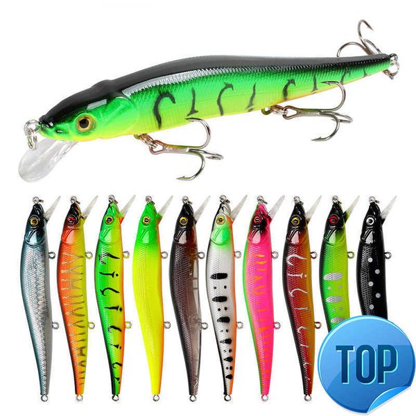 

1 pcs minnow fishing lures 115mm 14g crankfish bait fishing wobblers 3d eyes artificial hard pesca bass tackle