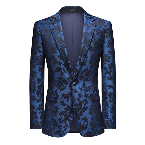 

men's suits blazers men's fashion suit party coat casual slim fit blazer buttons suit floral printing blazers jacket men business, White;black