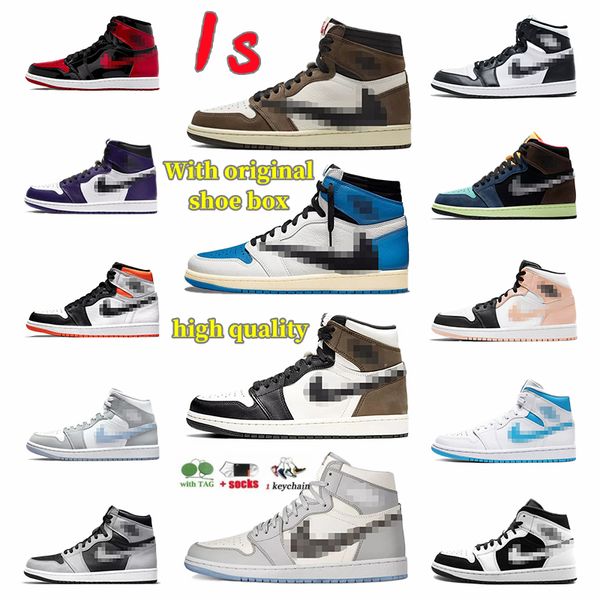 

jumpman 1 fragment orange basketball shoes jordens 1s hype royal university blue dark mocha pollen twist men sports women sneakers trainers