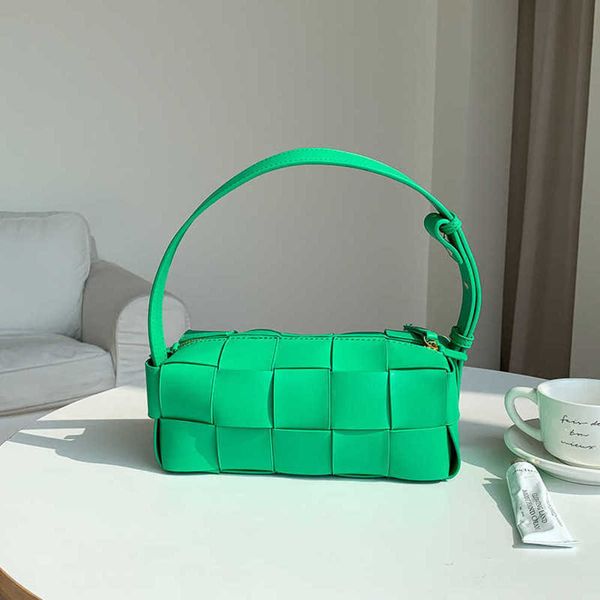 

handmade woven bag handheld pillow bag small design premium single shoulder underarm bag 230322