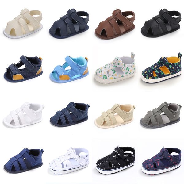 

first walkers summer 018months kids born baby boys girls fashion soft crib shoes walker anti slip sandals sole 230322