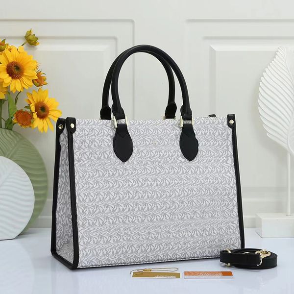 

2023 women's high-quality leather tote bags designer women bag shoulder handbag purse go tote in the city crossbody shopper bag wallet