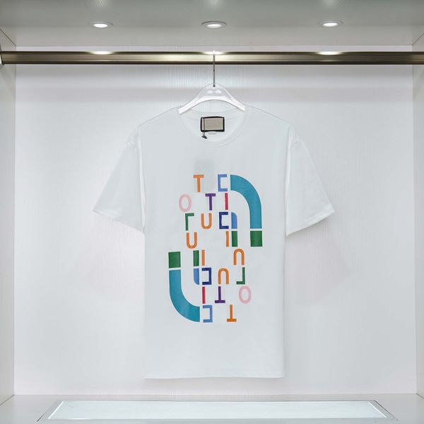 

men's t-shirt t shirt slim fit short sleeve cotton breathable tee luxury letters print shirts 2023 spring summer high street casual men, White;black