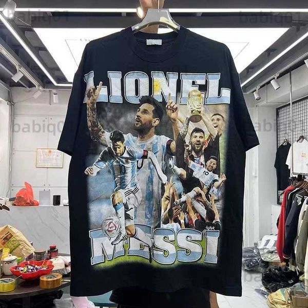 

men's t-shirts printed round neck shirt t230321, White;black