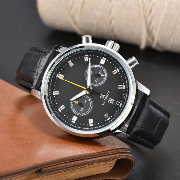 

2023 men luxury watches five stitches series all dials work mens quartz watch japan luxury brand clock fashion round shape sei, Slivery;brown