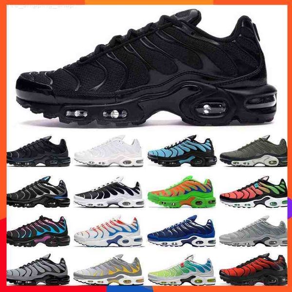 

2023 new promotion tn plus se men running shoes triple black white crater psychic blue mens trainers sports sneakers size 40-46