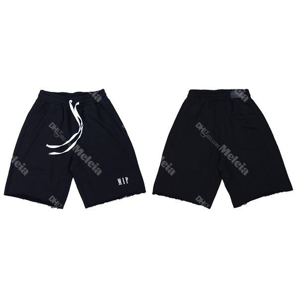 

high street skateboard beach trunks black shorts for men simple letter printed sport gym pants, White;black