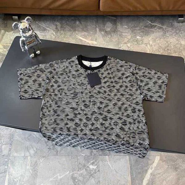 

men's plus tees & polos popular street trend short sleeve men's t-shirt high street shirt round neck letter print student sweatshi, Black;brown