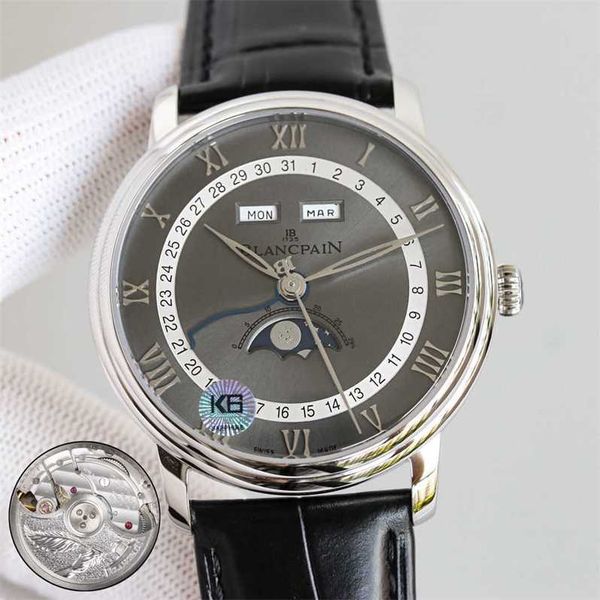 

v2 display multifunctional fully mondphasen series watch upgrade moon phase automatic mechanical watch sun moon high beauty fashion watch kg, Slivery;golden