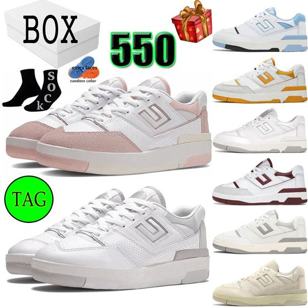 

new nb balance 550 550s shoes rain cloud pink sand running shoes men sneakers white green black grey red unc panda amongst gold orange s mje