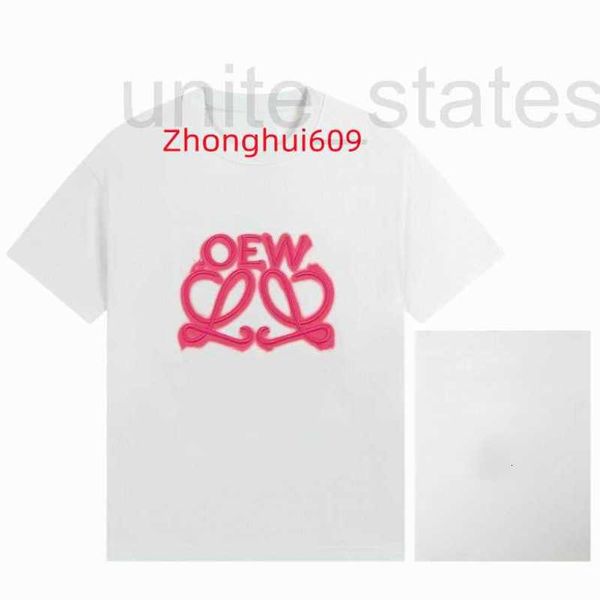

men's t-shirts populardesigner tide t shirts chest letter laminated print short sleeve high street loose oversize casual t-shirt 100% p, White;black