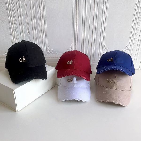 

designer ce ball caps spring and summer cotton mesh sun hat lady fashion hiphop trucker cap men washed frayed cap, Blue;gray