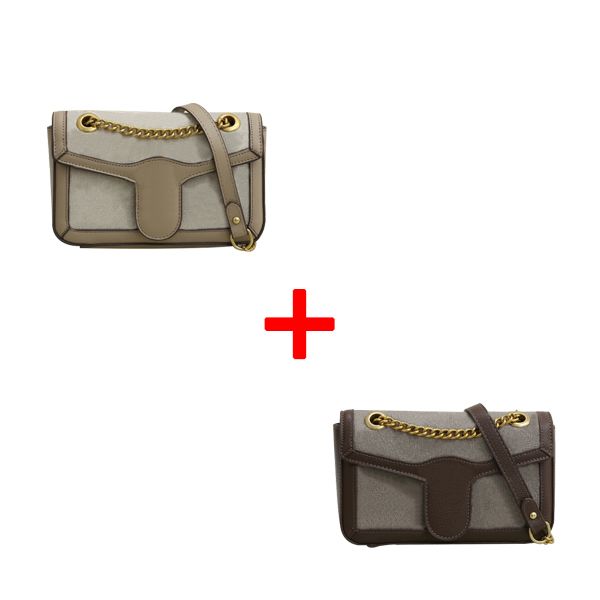 

luxury messenger bags 2 pcs for women handbags girls crossbody designer mailman's package cosmetic bag fashion vintage key chain wallet