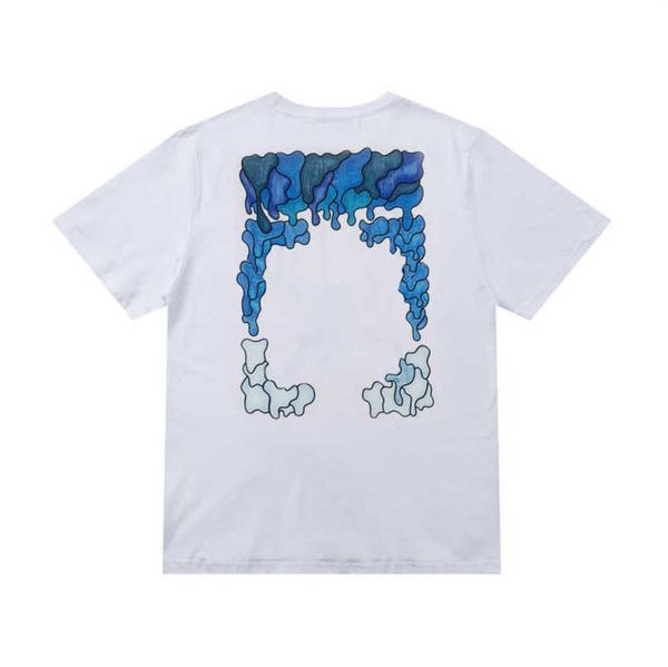 

designer brand luxury men's t shirt white back arrow x letters print women t-shirt casual cotton tees t-shirts hip hop short sleeve cou, White;black